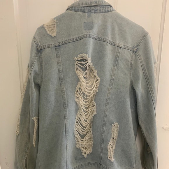 Windsor distressed jean jacket Large - Picture 1 of 6